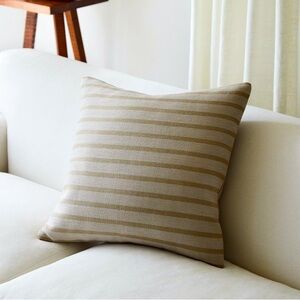 West Elm Colin King Deluxe Linen Stripe Pillow Cover